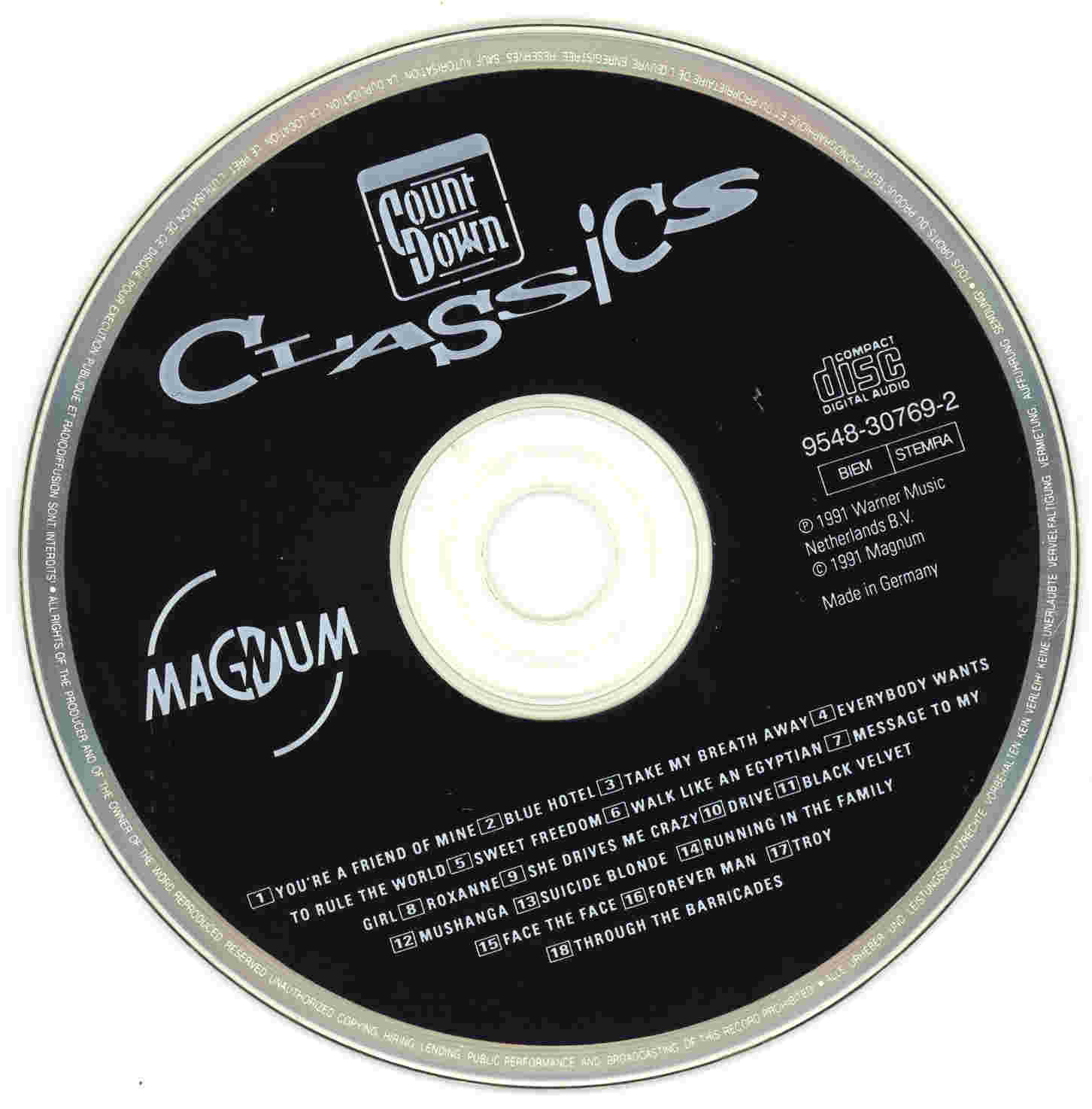 Countdown Classics (1991) : CD